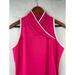 Kinöna Womens Pink Sleeveless Golf Top S Made In Philippines